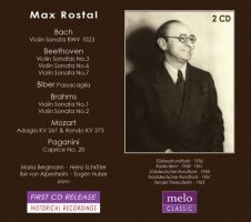 Max Rostal, violin. Live recitals Tyskland 1956-65 (2 CD)